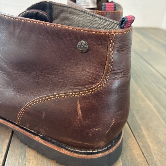 Timberland Richdale 2 Eye Chukka Ankle Boots Dark Brown Size US 13 (W8) - Picture 10 of 11